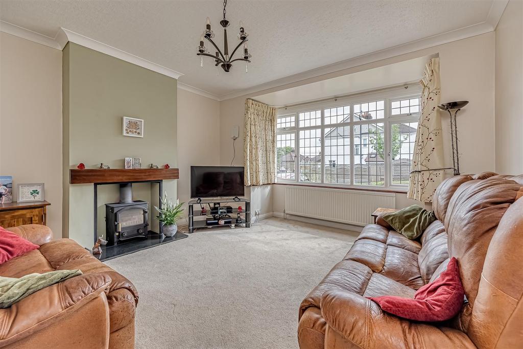 Living room, fireplace