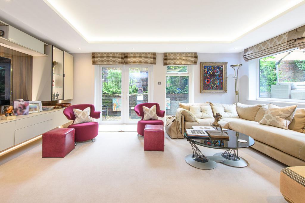 Open-plan living area, open plan living