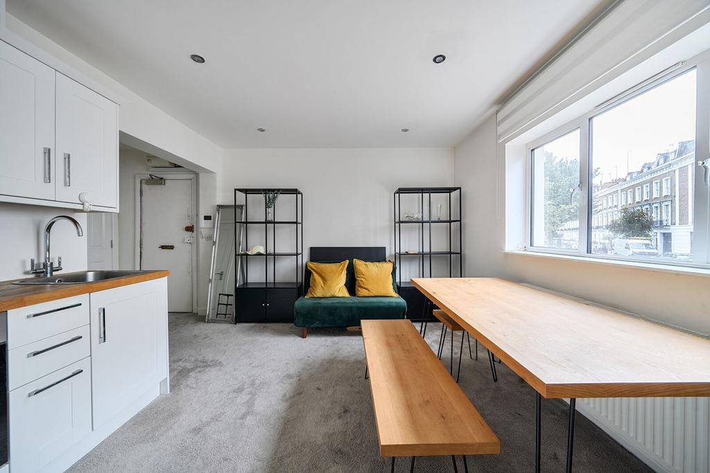 Open-plan living area, open plan living