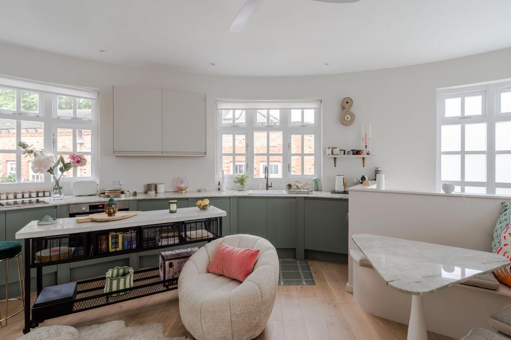 Open-plan living area, open plan living