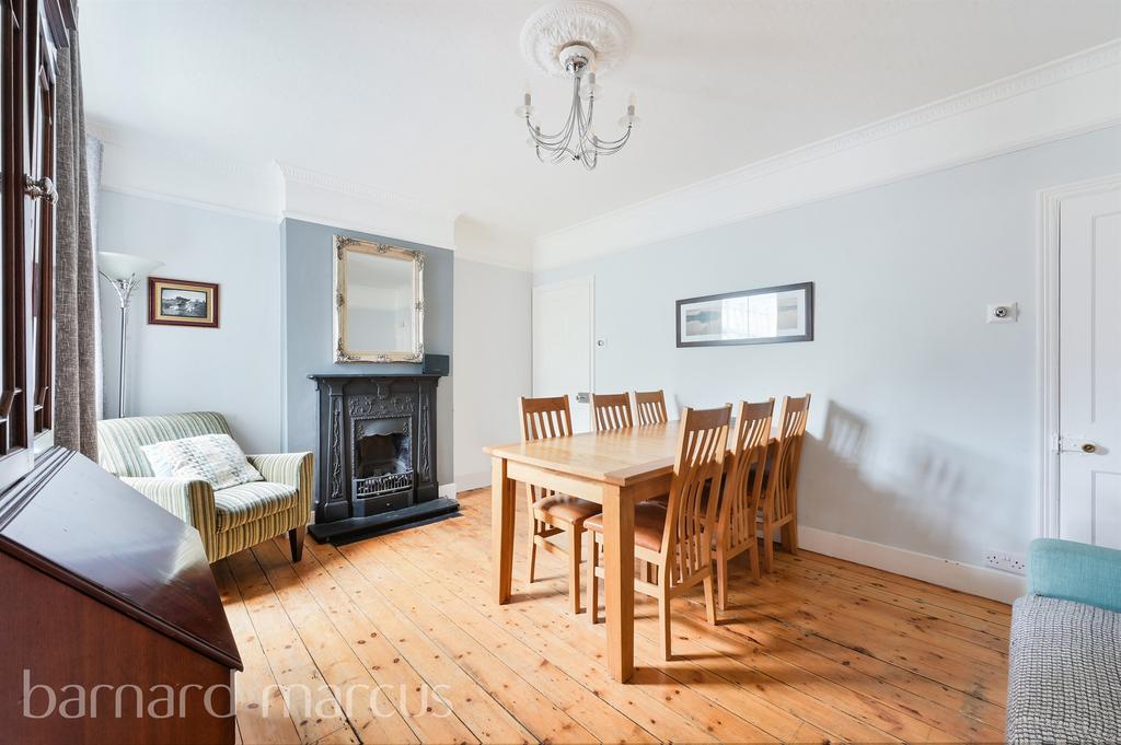 Dining room, fireplace