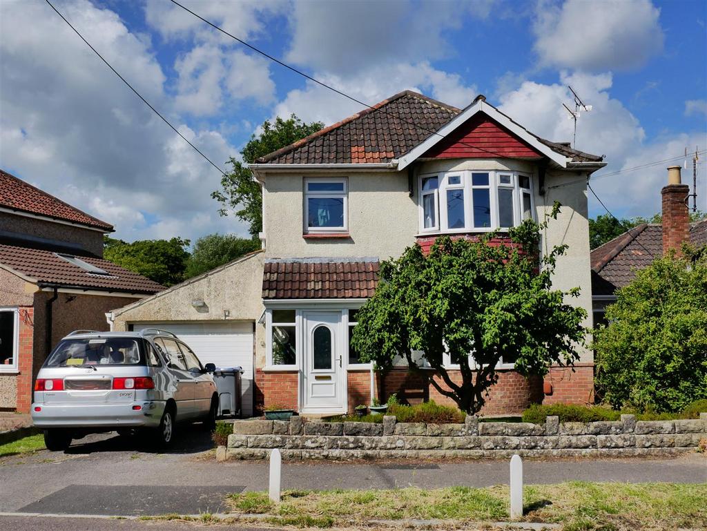 Detached house exterior, driveway, garage