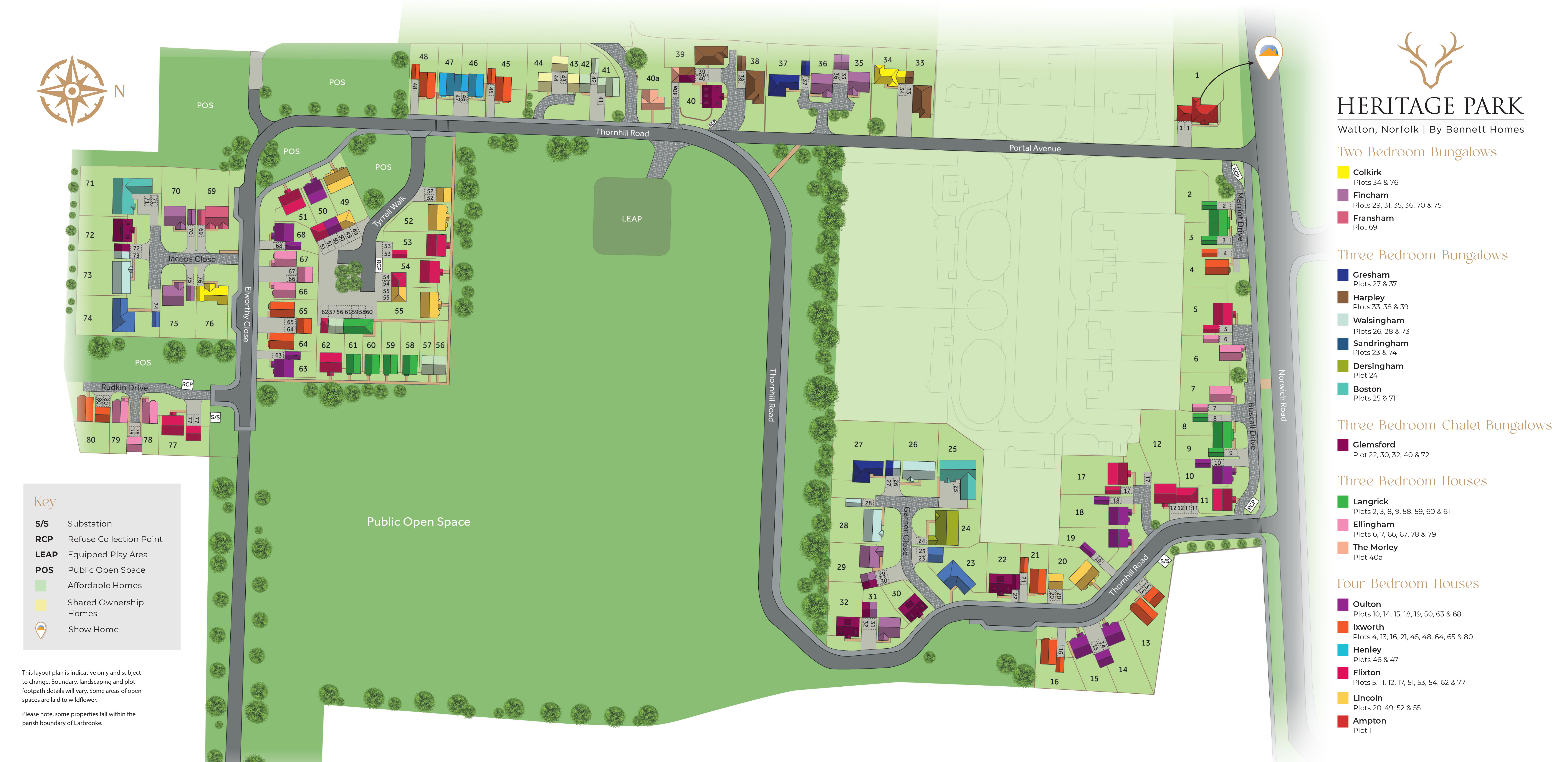 Plot 74, The Sandringham at Heritage... 3 bed detached bungalow for ...