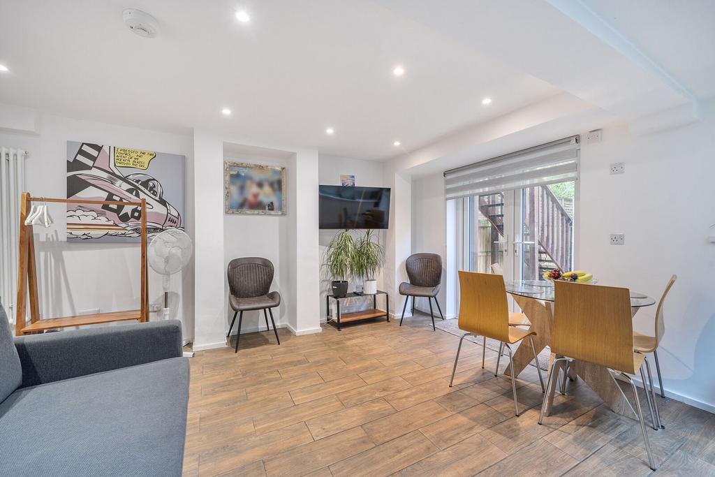 Open-plan living area, open plan living