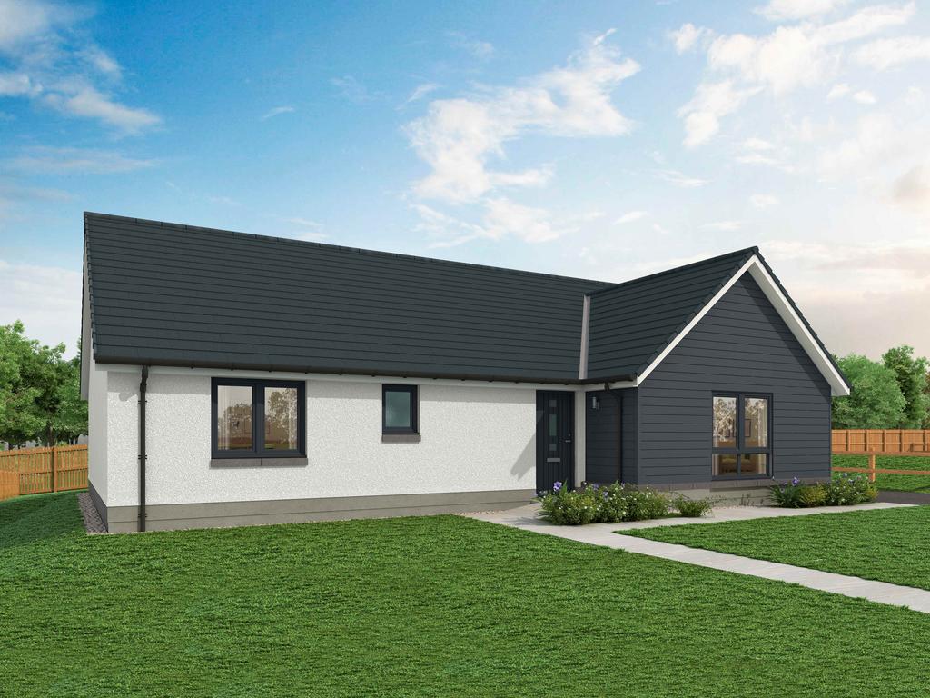 Detached house exterior, garden