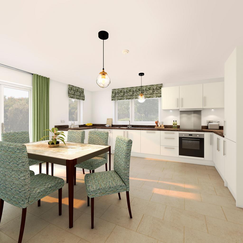 Open-plan living area, open plan living