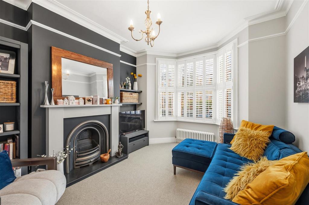 Living room, fireplace