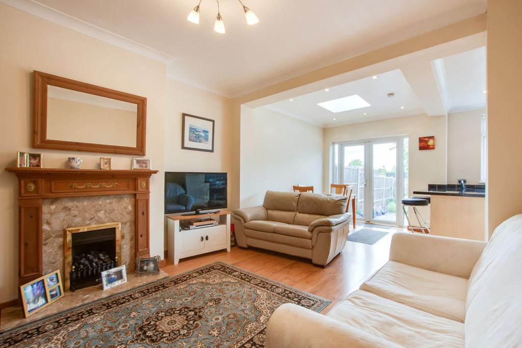Living room, fireplace