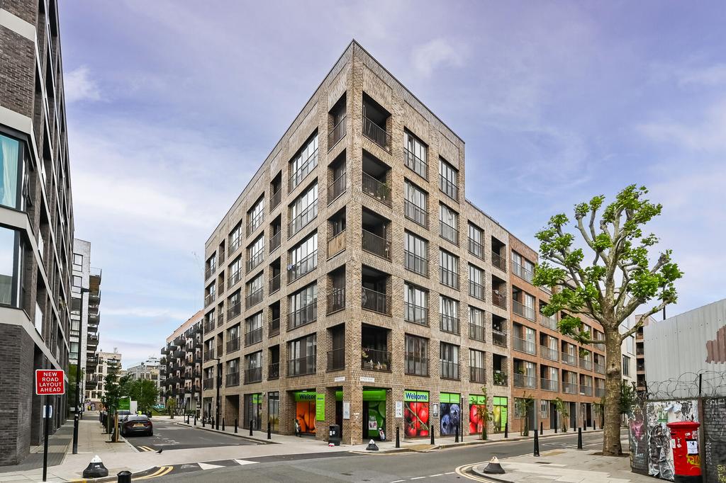 Apartment building facade, block of apartments