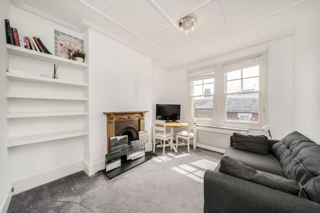 Living room, fireplace