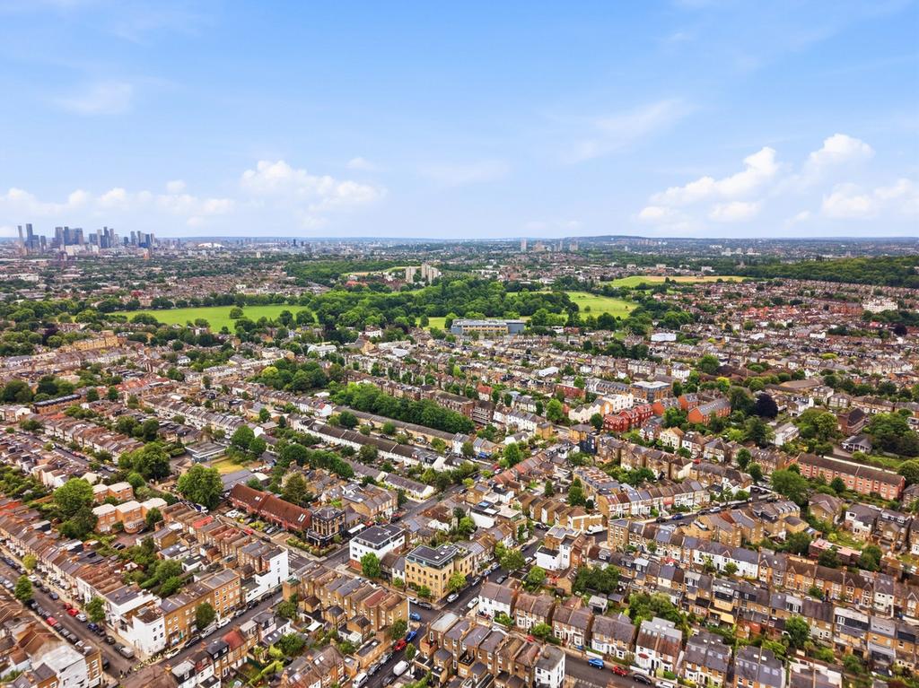 Aerial view, land