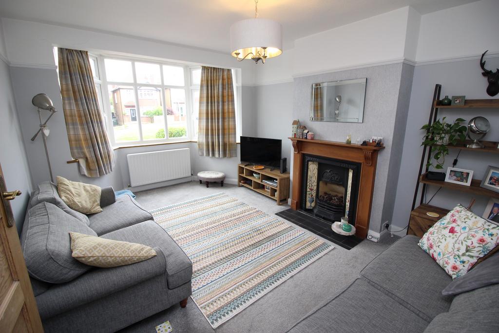 Living room, fireplace