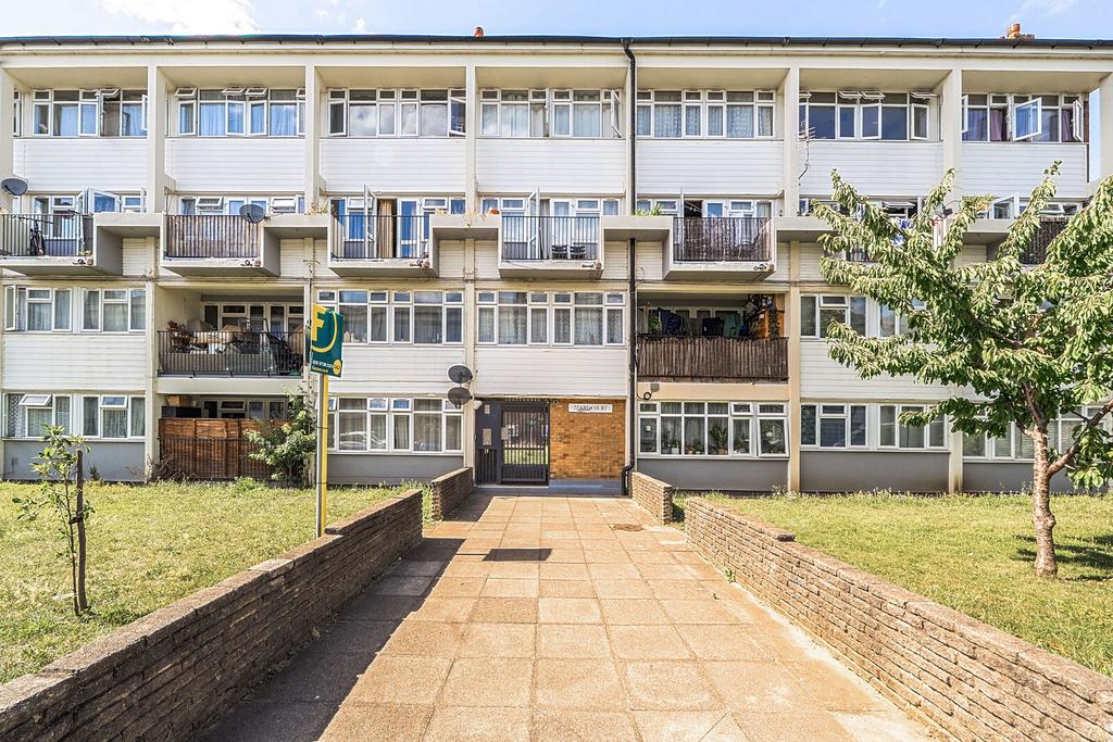Apartment building facade, block of apartments