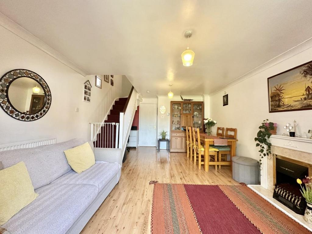 Open-plan living area, open plan living, fireplace