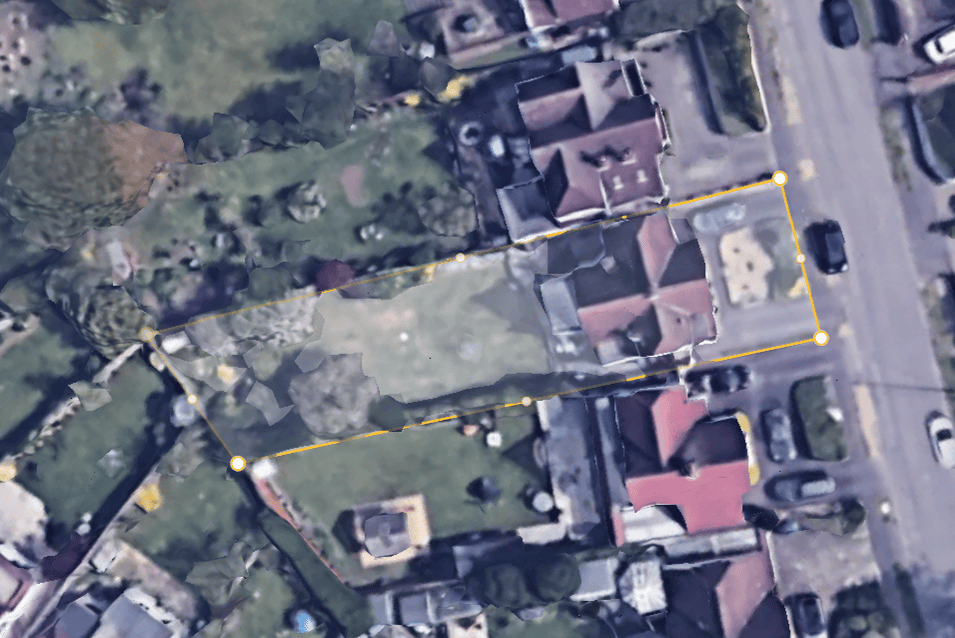 Aerial view, land
