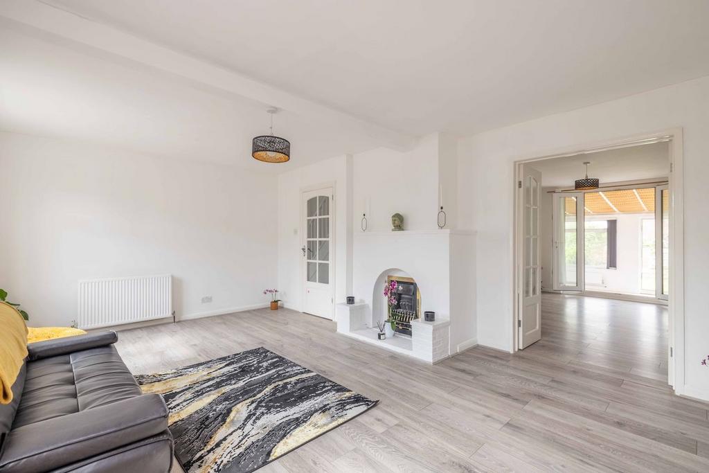 Living room, fireplace