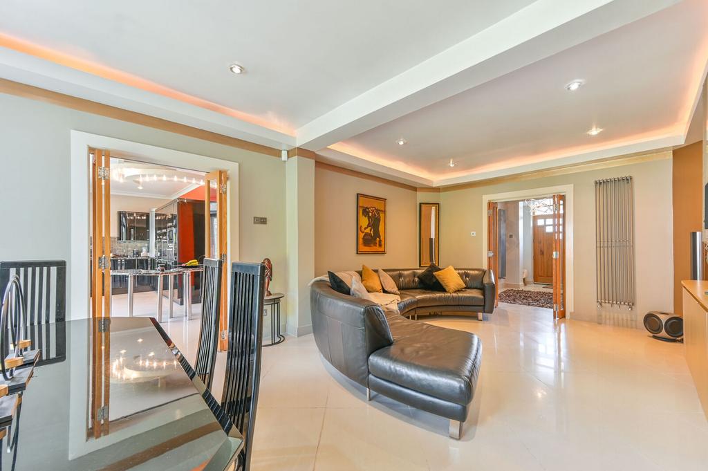 Open-plan living area, open plan living