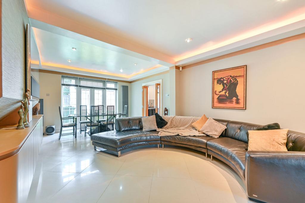 Open-plan living area, open plan living