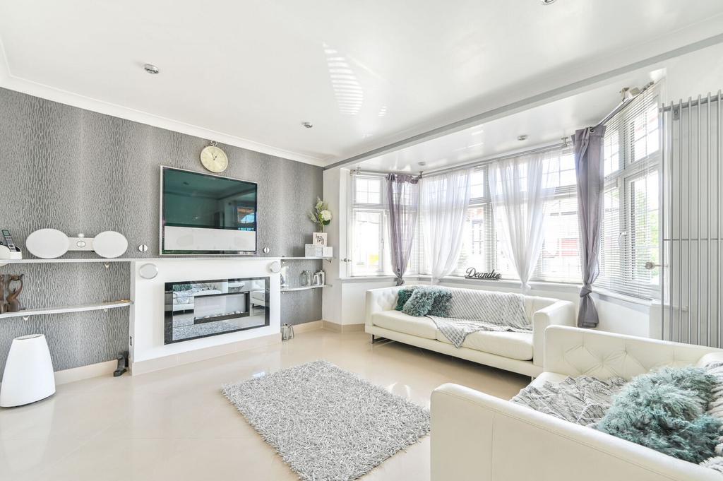 Living room, fireplace