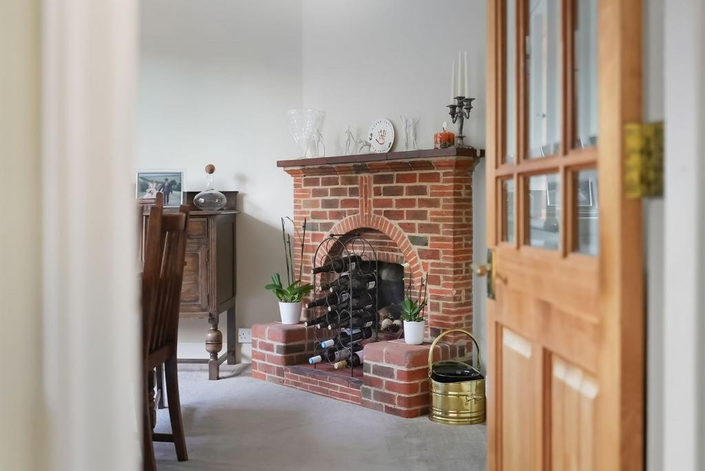 Living room, fireplace