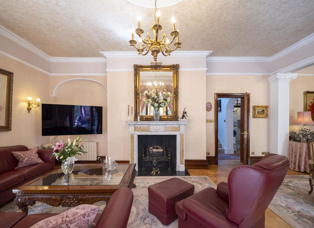 Living room, fireplace