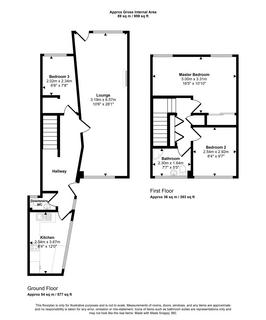 3 bedroom terraced house for sale, Ryal Walk, Newcastle upon Tyne, Tyne and Wear, NE3 3YE