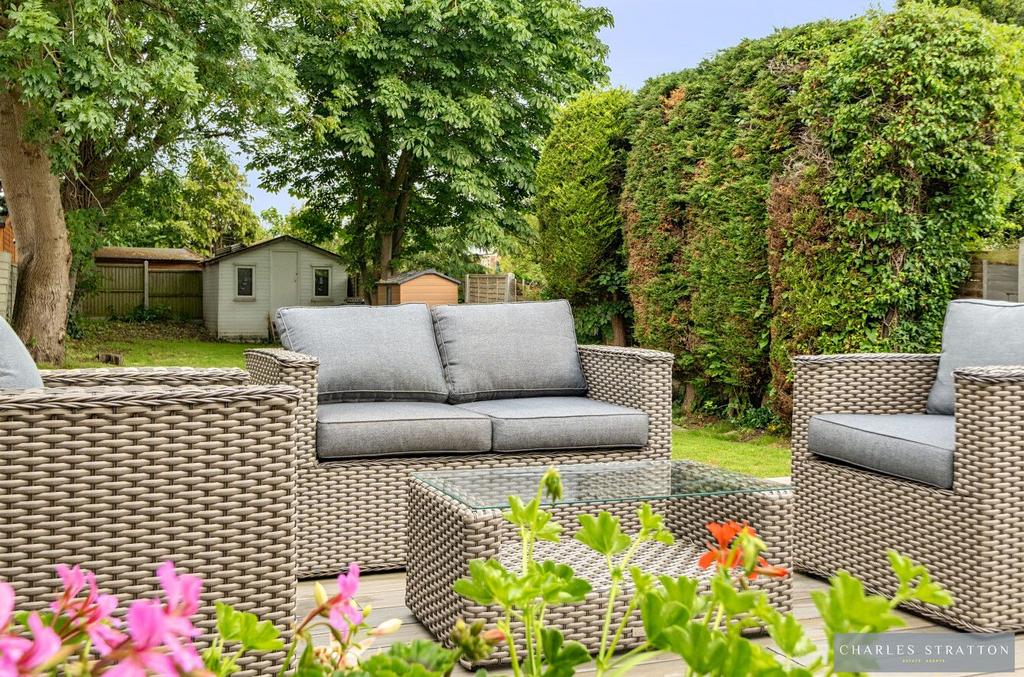 Patio view, garden