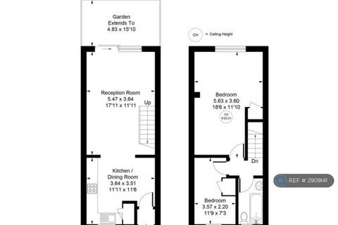 2 bedroom terraced house to rent, Gothic Court, Hayes, UB3