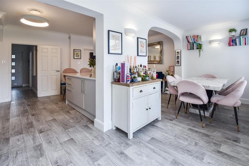 Open-plan living area, open plan living