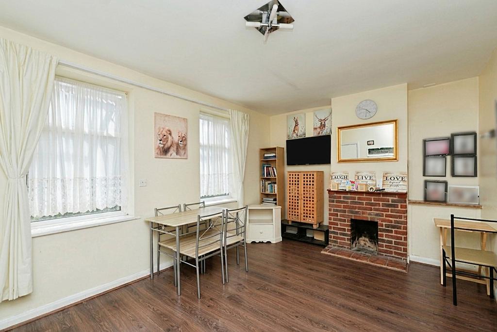 Living room, fireplace