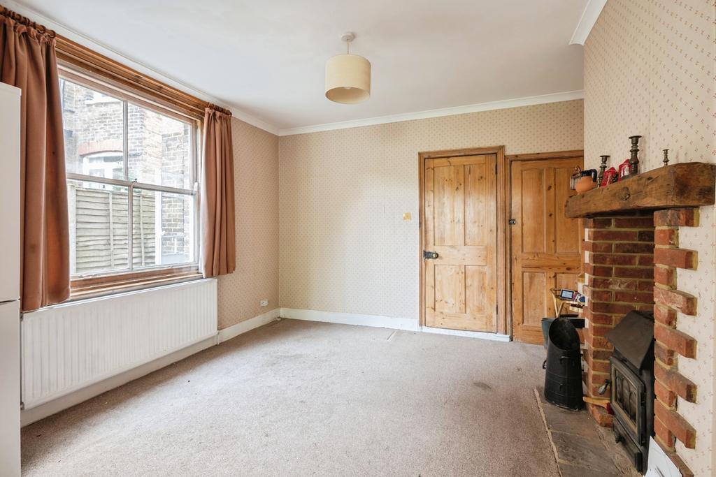 Living room, fireplace