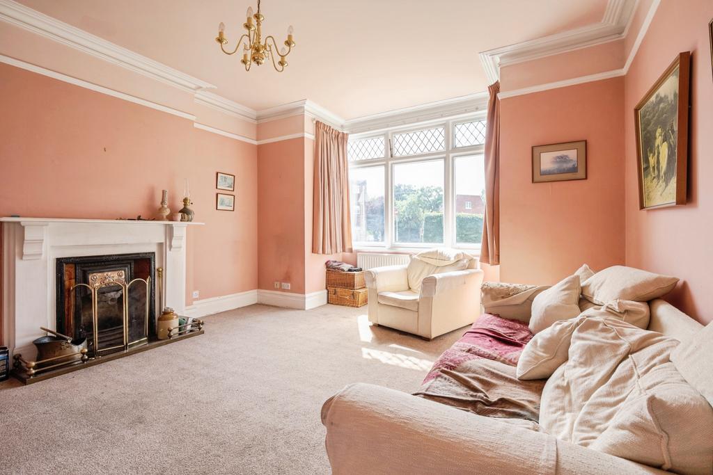 Living room, fireplace