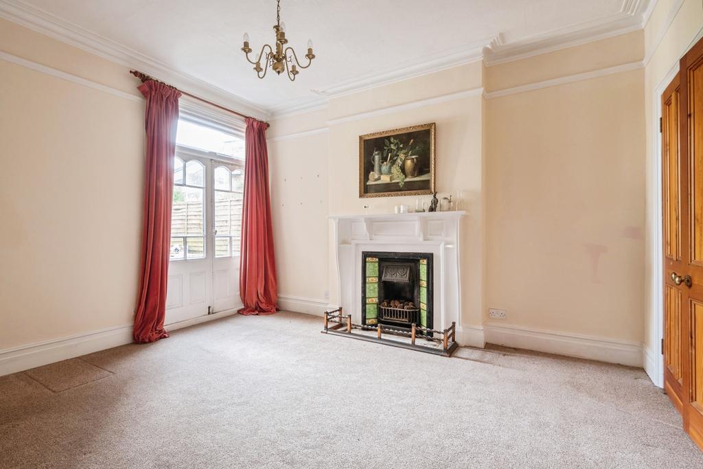 Living room, fireplace