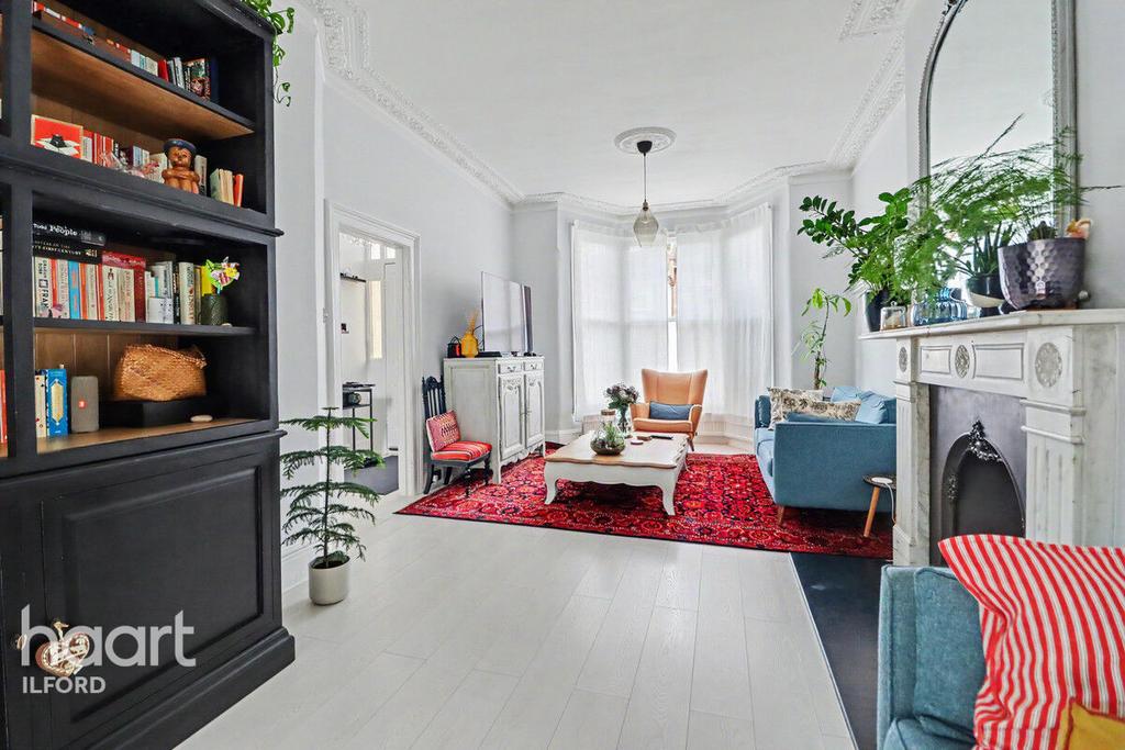 Living room, fireplace