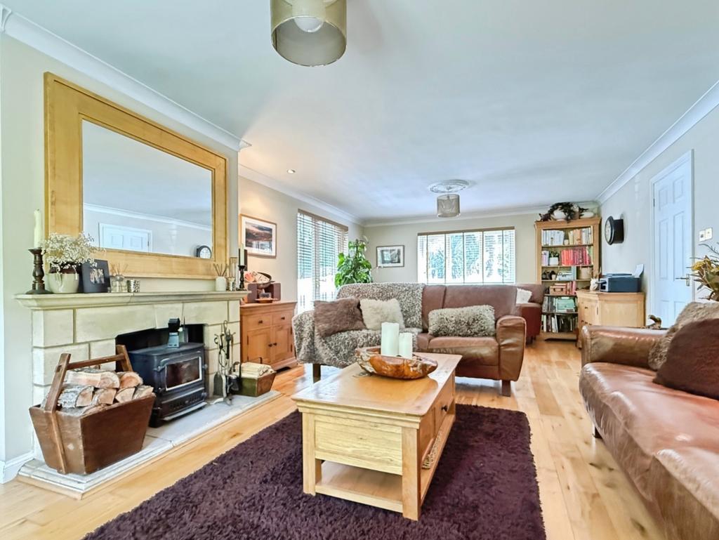 Living room, fireplace