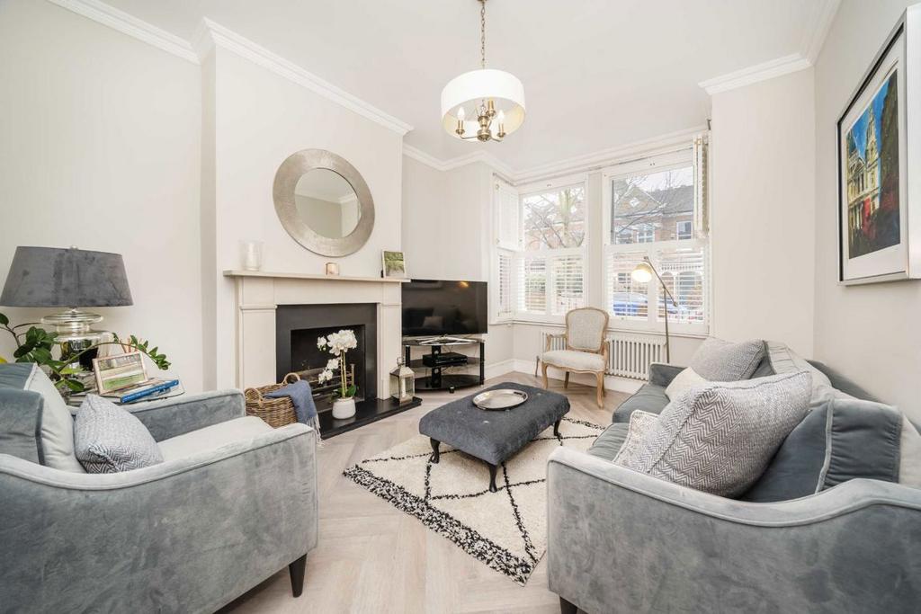 Living room, fireplace
