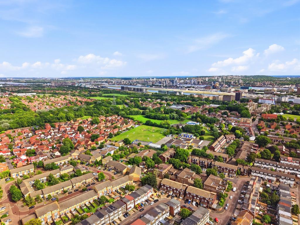 Aerial view, land