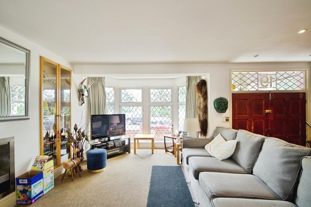 Living room, fireplace