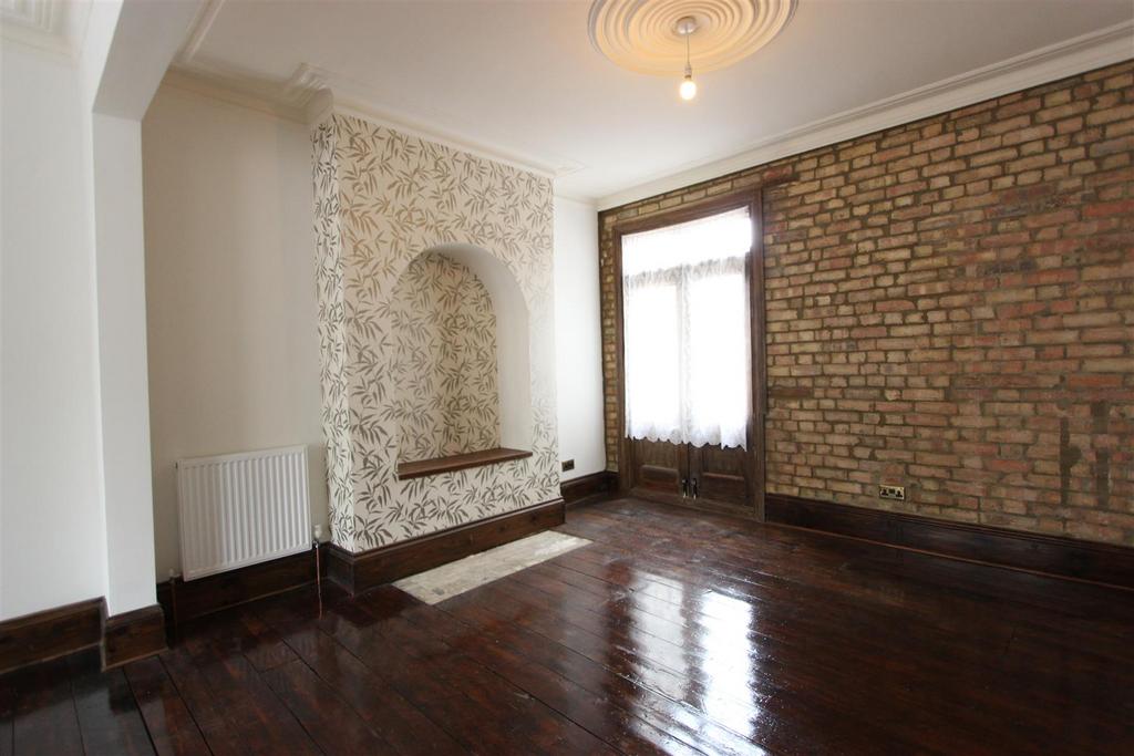 Living room, fireplace