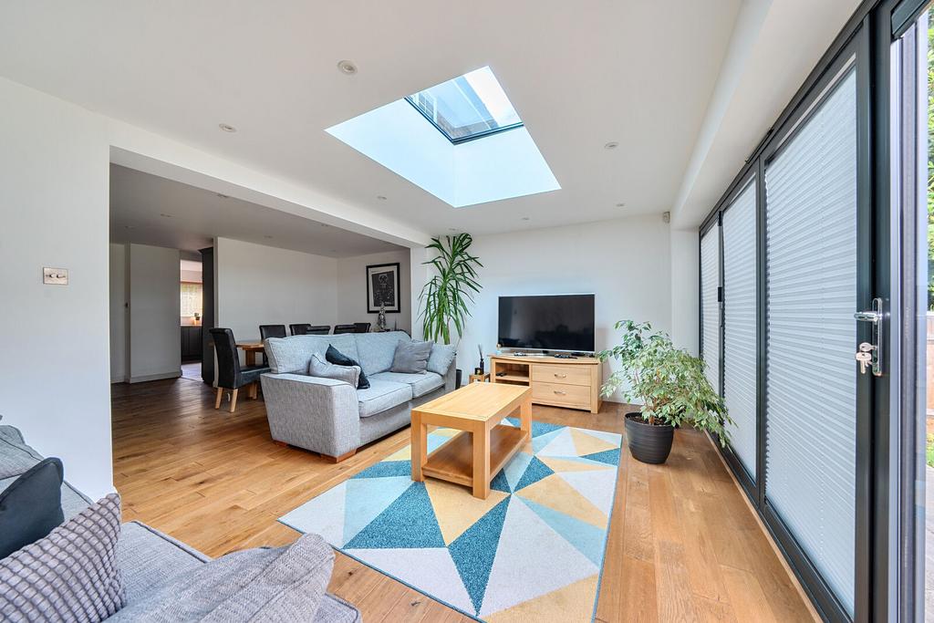 Open-plan living area, open plan living