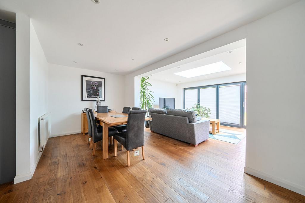 Open-plan living area, open plan living
