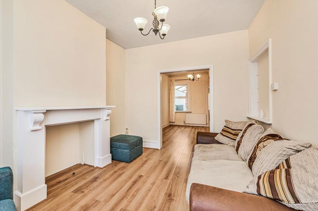 Living room, fireplace