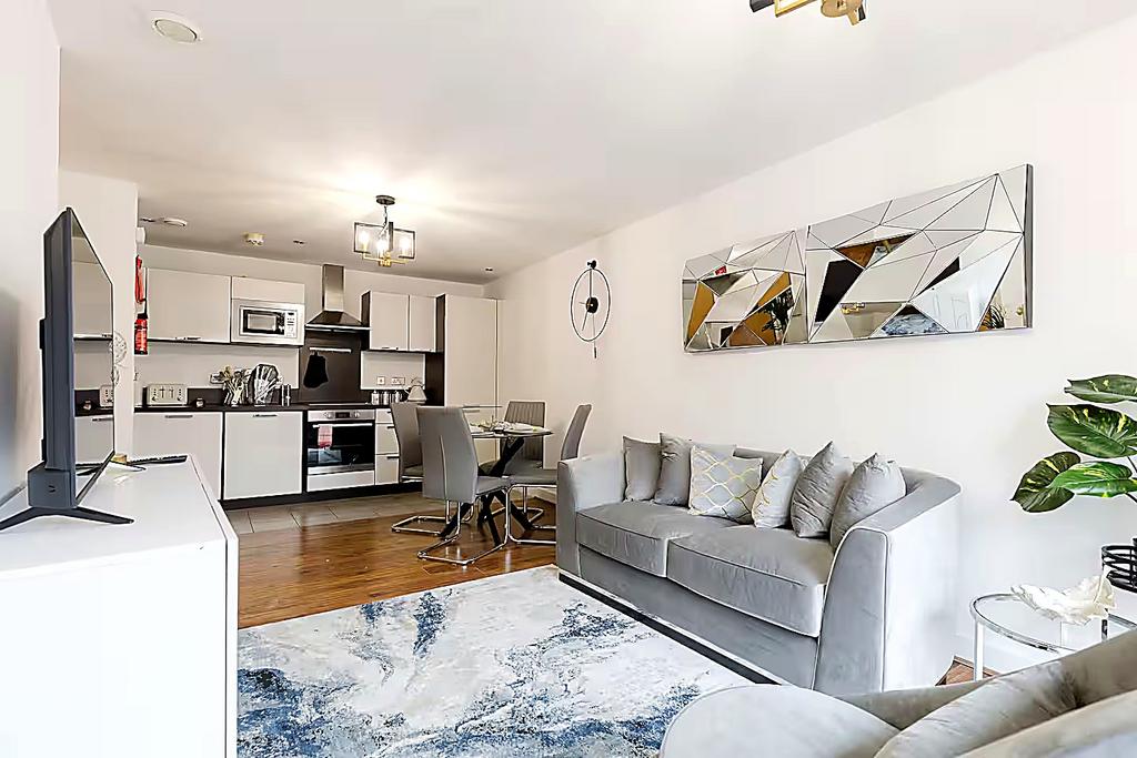 Open-plan living area, open plan living