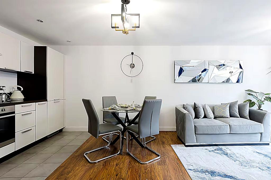 Open-plan living area, open plan living