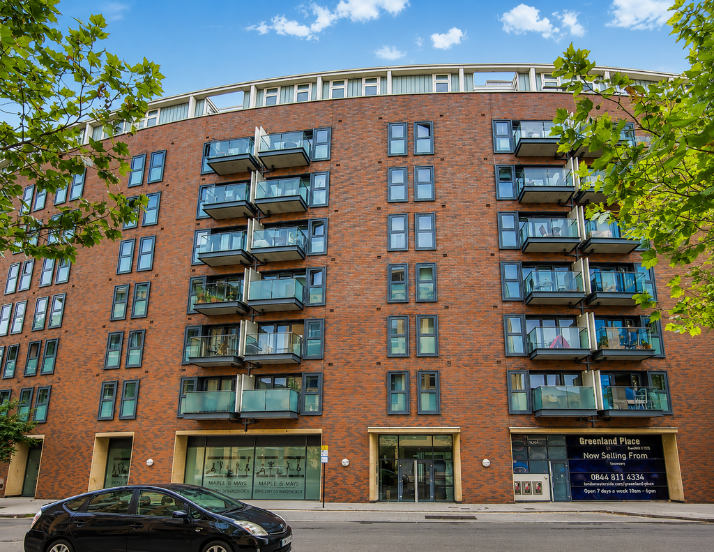 Apartment building facade, block of apartments