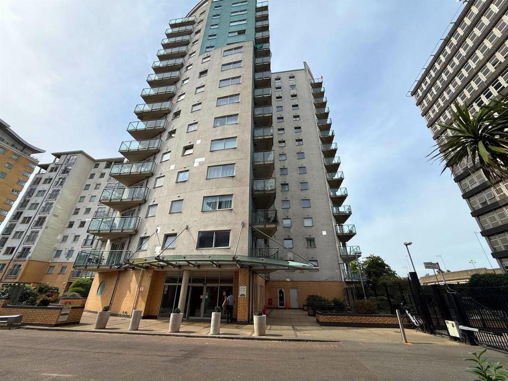 Apartment building facade, block of apartments