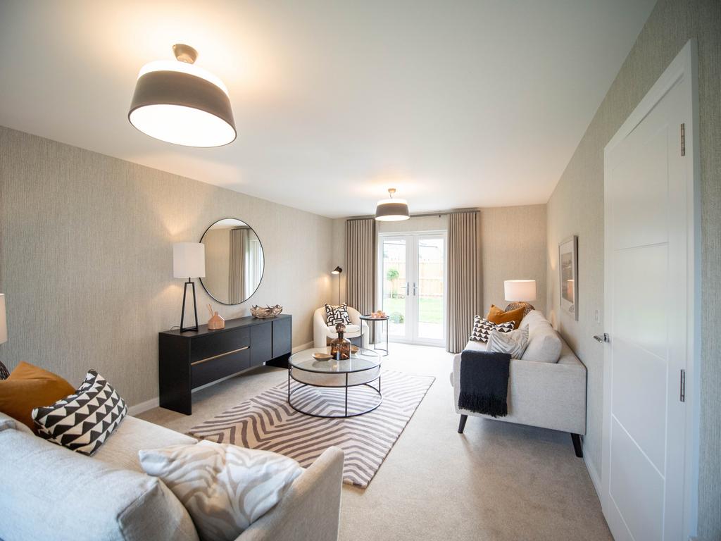 Open-plan living area, open plan living