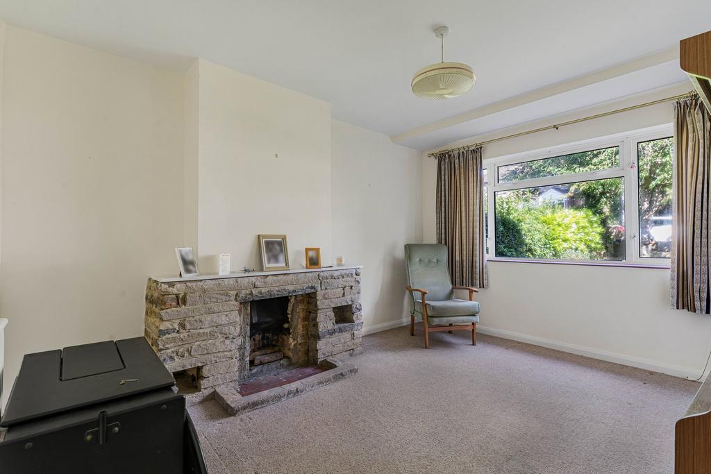 Living room, fireplace