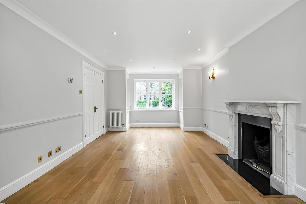 Reception room, fireplace
