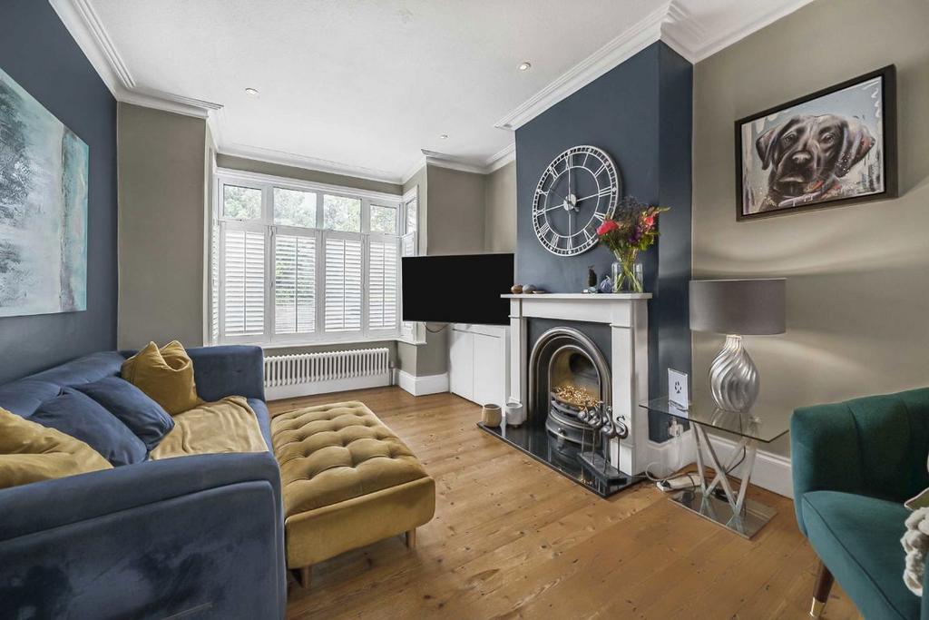 Living room, fireplace